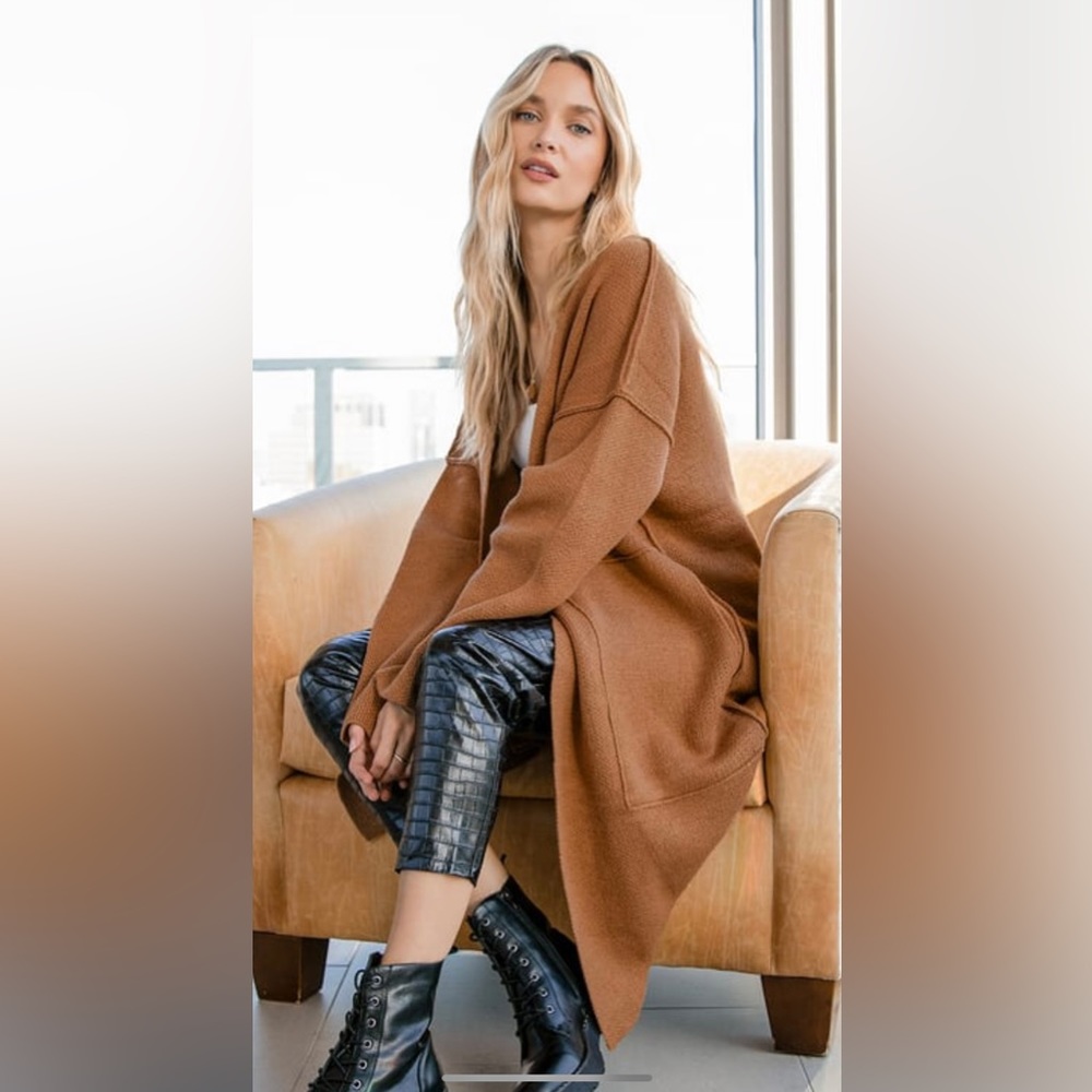 Lulus brown cozy oversized sweater